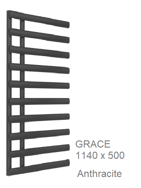 Reina Grace Towel Rail in Chrome - 1140 x 500mm